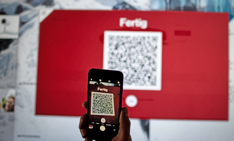 Einlesen des QR-Codes